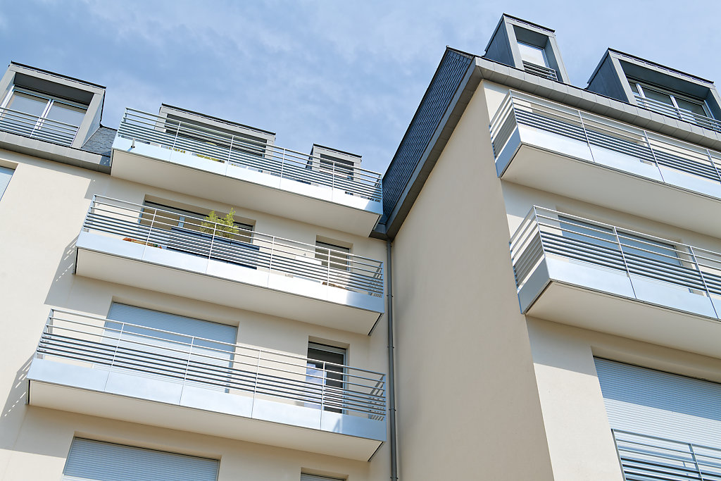 Façade de l’immeuble de 31 logements au Vésinet